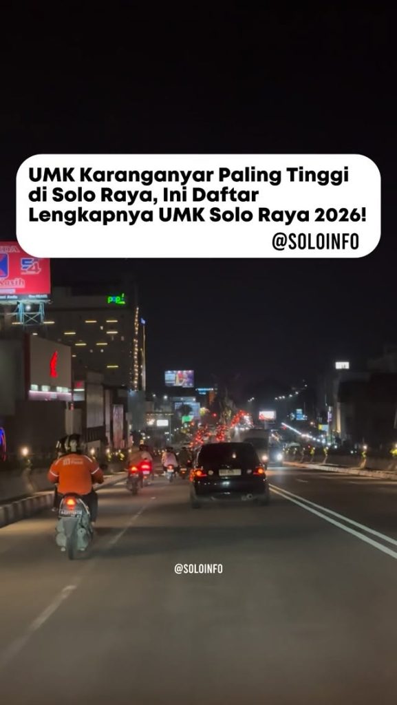 UMK Karanganyar Paling Tinggi Di Solo Raya Tahun 2026