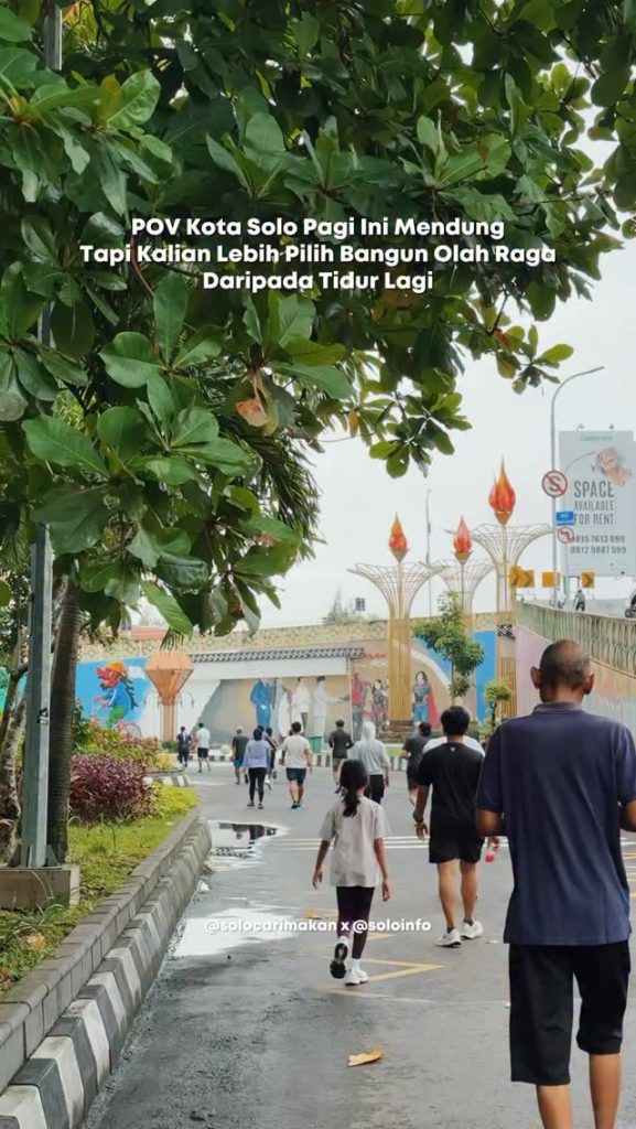 Warga Solo Kalau Bangun Pagi Tapi Mendung Pilih Tetap Olahraga