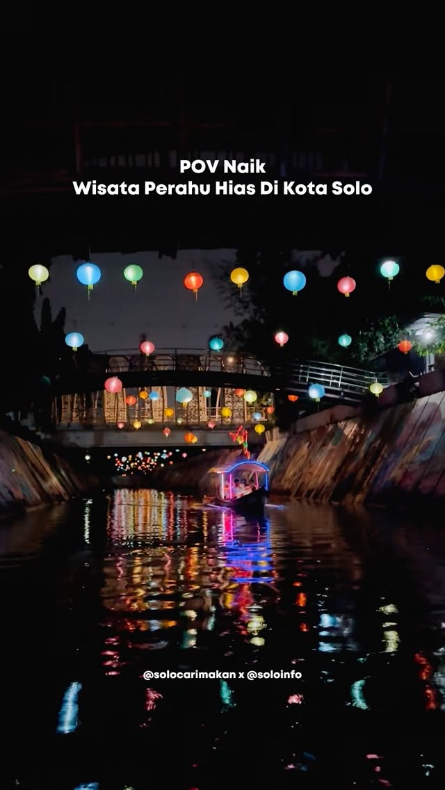 Naik Wisata Perahu Hias di Kota Solo Februari 2026