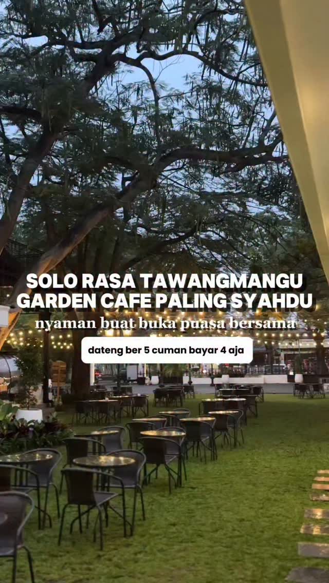 Garden Café Terbaru di Solo Rasa Tawangmangu