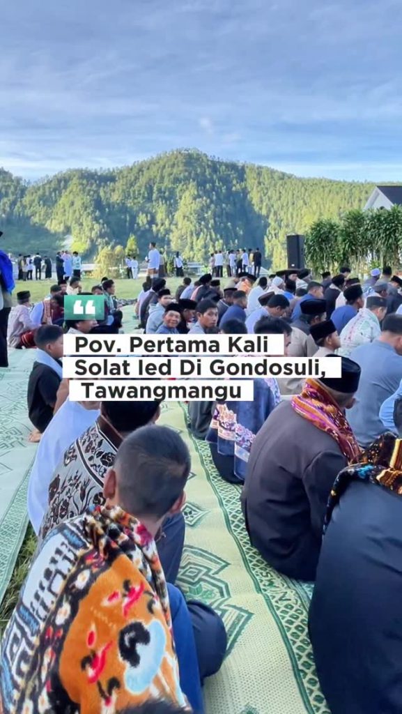 POV Pertama Kali Salat Idul Fitri di Tawangmangu