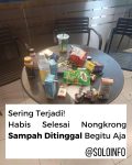 Selesai Nongkrong Mohon Sampah Dibersihkan
