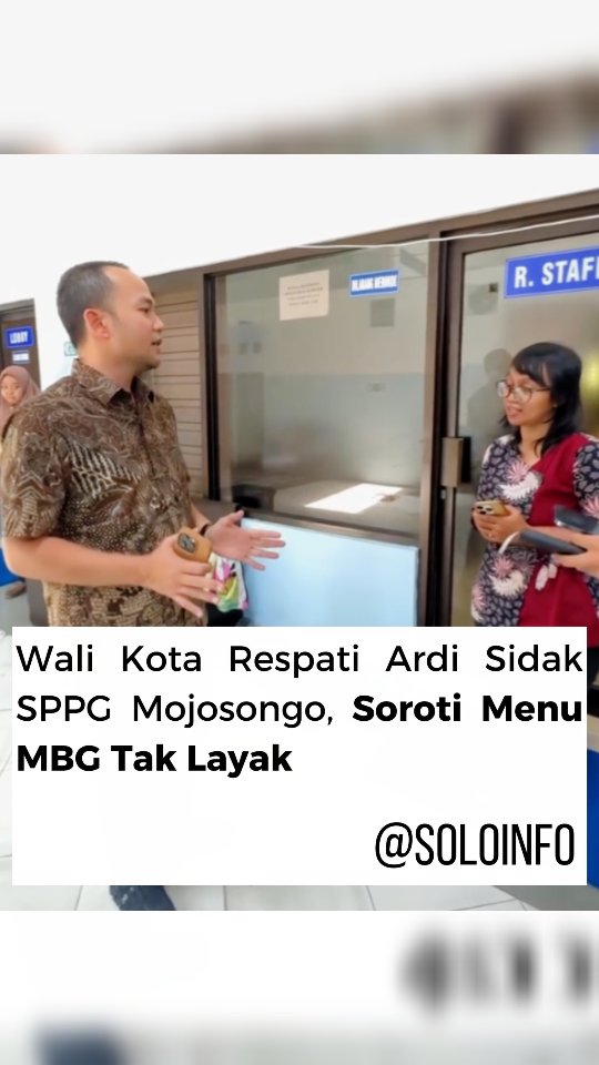 Walikota Solo Respati Ardi Sidak Dapur MBG