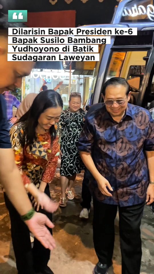 Pak SBY Belanja Batik di Laweyan Kota Solo