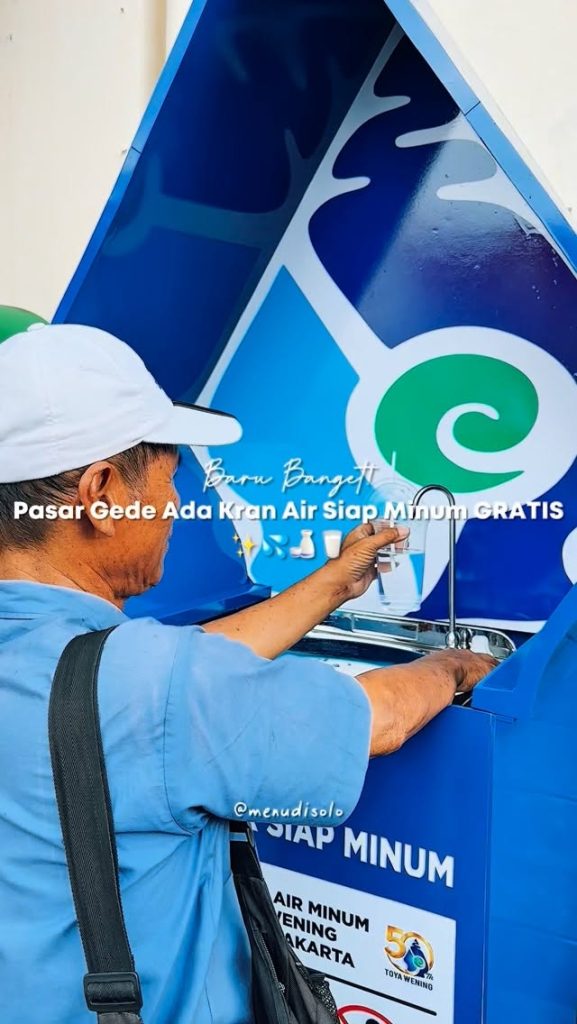 Baru Banget Pasar Gede Solo Ada Kran Air Siap Minum Gratis