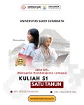 Daftar Kuliah S1 Satu Tahun di Universitas Sahid Kota Solo
