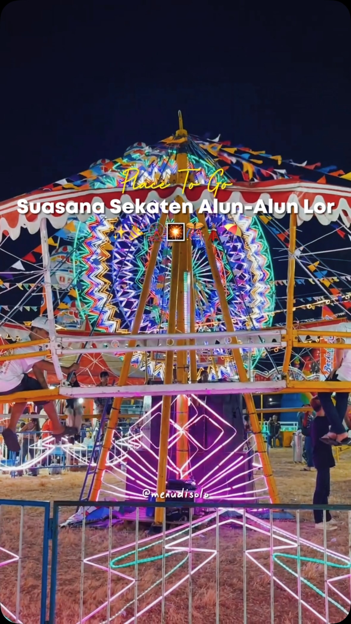 Suasana Sekaten 2026 di Alun Alun Utara Keraton Solo