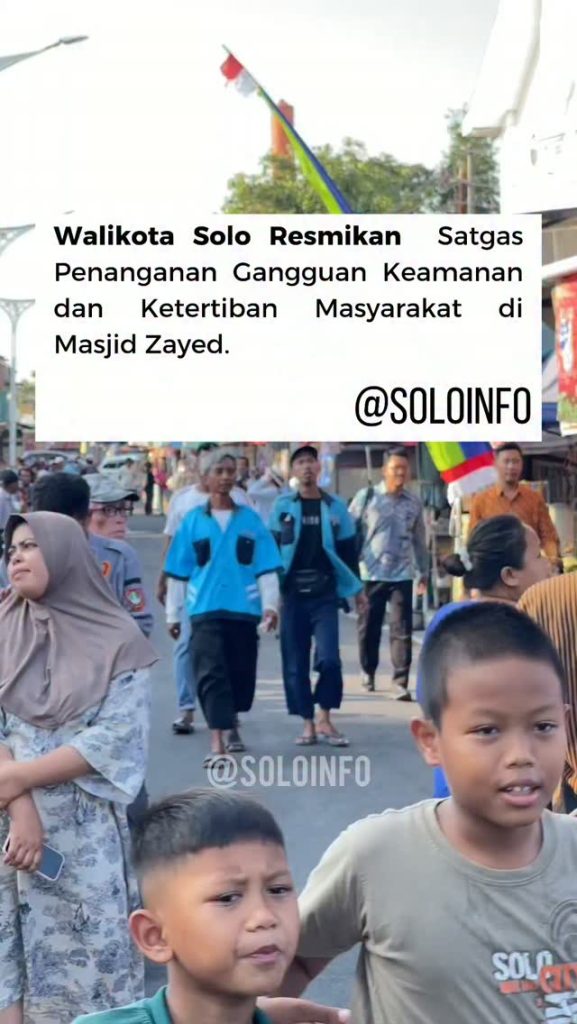 Walikota Solo Resmikan Satgas Gangguan Keamanan di Solo