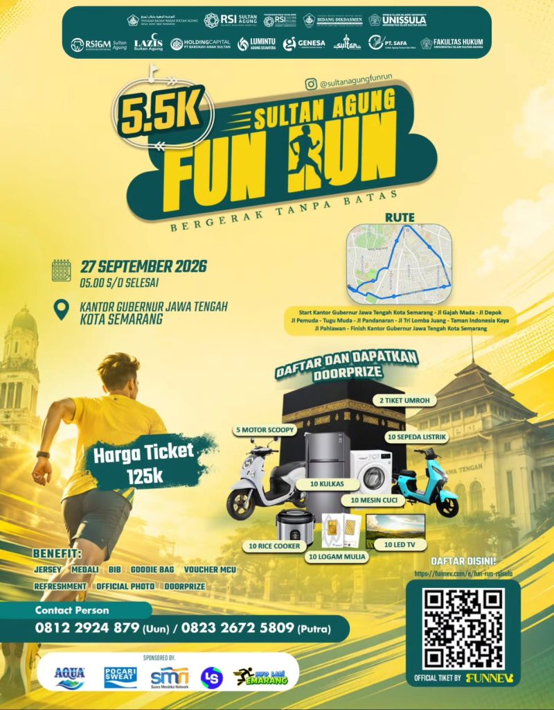 Ramaikan Sultan Agung Fun Run di Semarang 27 September 2026