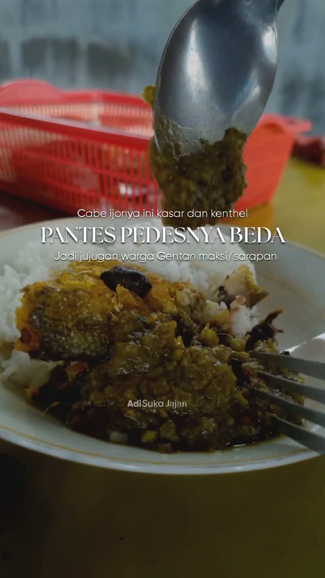Kuliner Sambel Lombok Ijo Wedangan Mas Gepeng Gentan
